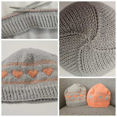 Babyhaube Herz